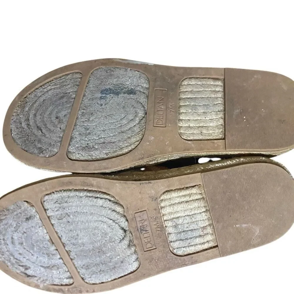Deltan Hensley Leopard Print Flyknit Espadrille Flats size 7M